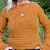 Golden Vines Crochet Sweater