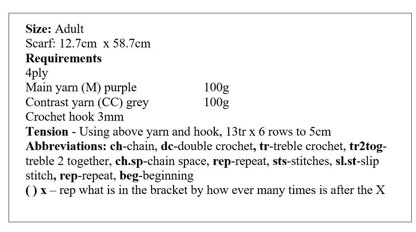 Hat, Scarf and Gloves Crochet Pattern #152