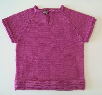 Short sleeve polo for toddler girl