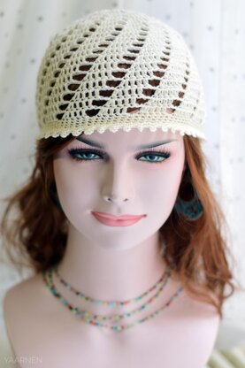 Adeline crochet lace hat
