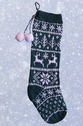 Reindeer Christmas Stocking