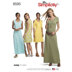 Simplicity 8595 Women's Knit Dresses - Paper Pattern, Size A (XS-S-M-L-XL)