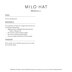 MillaMia Milo Hat PDF