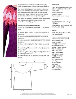 Purplish Diamond Sweater