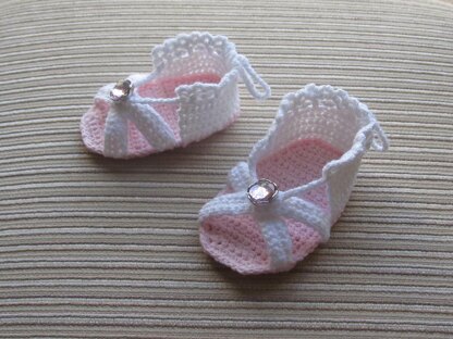 Crochet Sandals for a Baby Girl 3-6 months