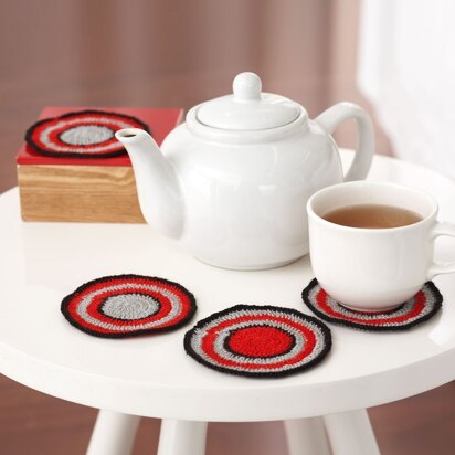 Coaster Set in Bernat Handicrafter Crochet Thread