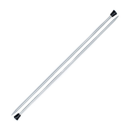 KnitPro Basix Aluminium Single Point Needles 35cm (1 Pair) - 2.00mm