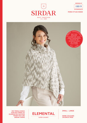 Shawl in Sirdar Elemental - 10019 - Leaflet