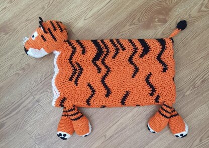 Noah's Tiger cot blanket