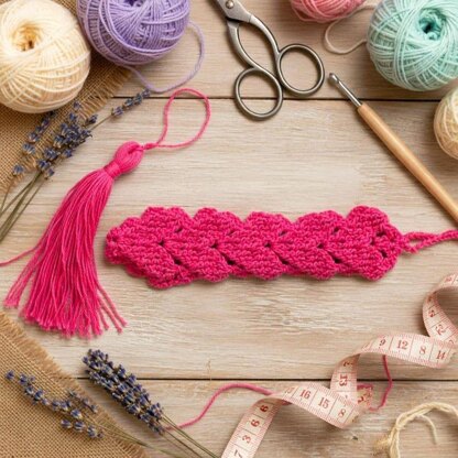 Crochet Heart Bookmark Pdf + Video Tutorials