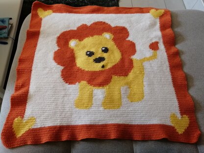 Lion baby blanket