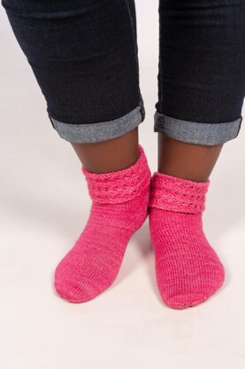 Pink Rose Socks