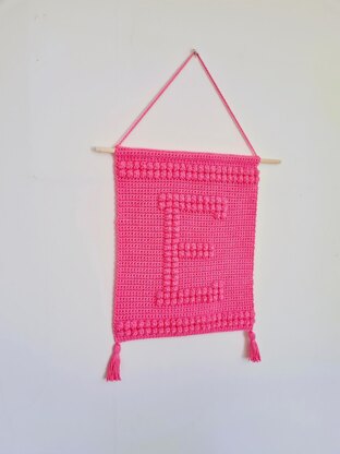 Letter E Wallhanging