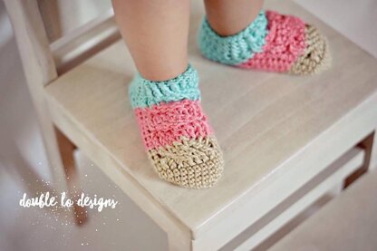 Big Bold Cabled Slipper Socks & Footies (Baby)