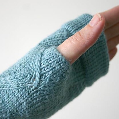 Cuffed ZigZag Fingerless Mitts