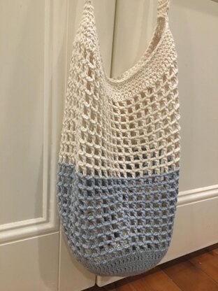 The Egg crochet market bag