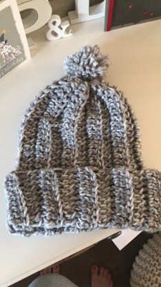 Chunky knit hat