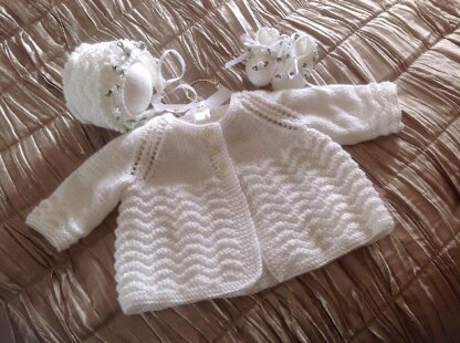 Pattern 52 - Baby Girls Chevron Matinee Set