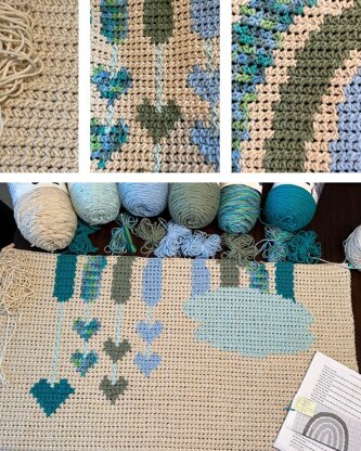 Rainbow Boho Baby Blanket