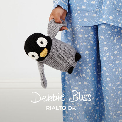 Perry the Penguin - Toy Crochet Pattern for Kids in Debbie Bliss Rialto DK