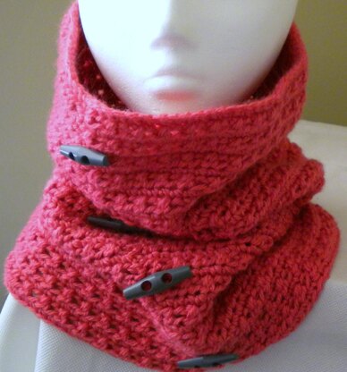 Cowl Hood with Decorator Buttons