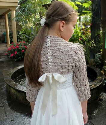 Feather lace shrug