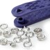 Prym Non-sew Press Fastener Jersey Retaining Ring 10mm Silver-Coloured