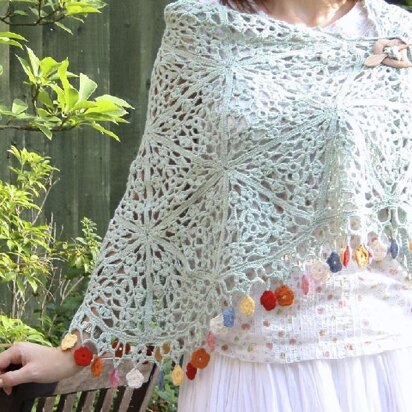 Dancing Flowers Shawl