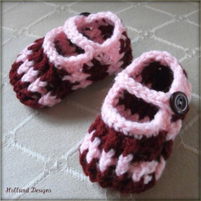 Stripy Ribbed Baby Shoes