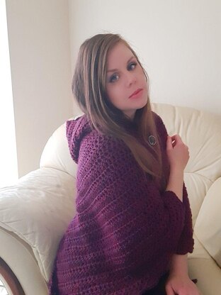 Crochet Maiden Hooded Shawl Pattern