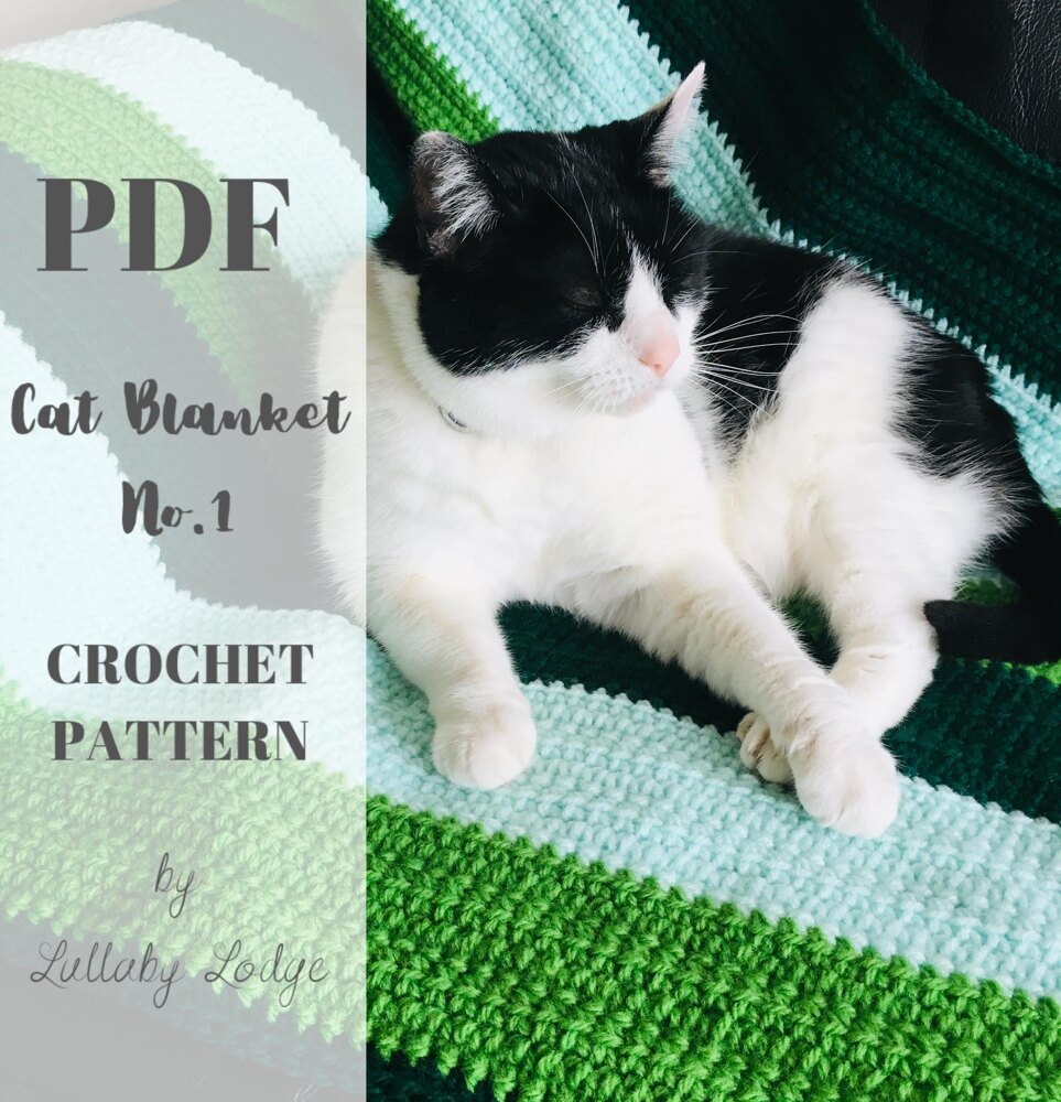 Crochet cat blankets online for shelters