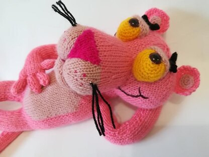 Knitted Pink Panther