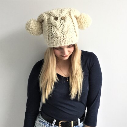 Owl T-bag Hat 2yrs to adult