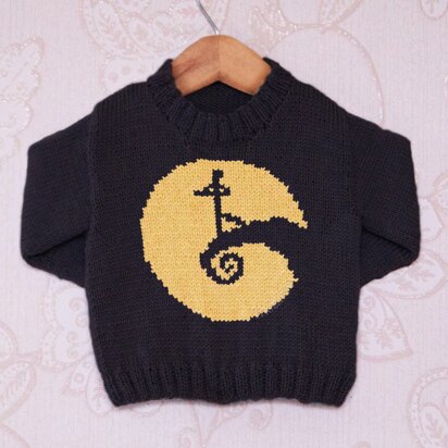 Intarsia - Halloween Spiral Hill Chart - Childrens Sweater