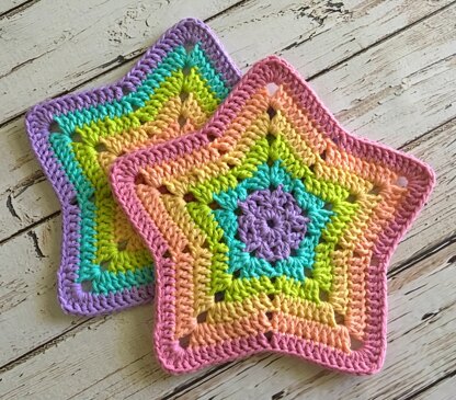 Granny Star washcloth