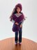 Fashion Doll Accessories: Hat, Shawl and Handbag