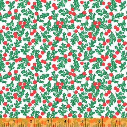 "Christmas Charms" von Windham Fabrics - Holly Dot