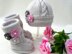 Knitting PATTERN Baby Jacket, Diaper Cover, Hat and Shoes Knitted Baby Set