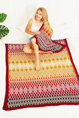 Tequila Sunrise Queen Blanket - Large