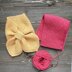 Baby Bonnet and Neck Scarf