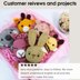 Bunny rattle with teether ring