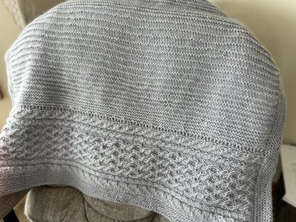 Gently Cabled Blanket