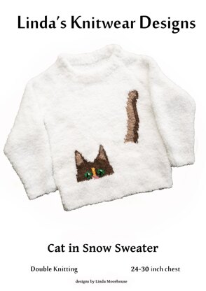 Cat in the snow sweater