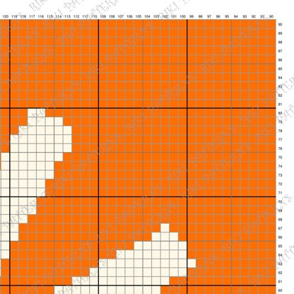 Corner-to-Corner C2C Radiant Flower Orange Newborn Blanket Crochet PATTERN