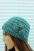 Knitting pattern ladies hat beanie with flower #426