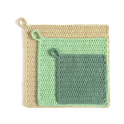 Simple Washcloth in 3 Sizes