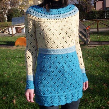 Eyelet "Quatrefoil" Sweater