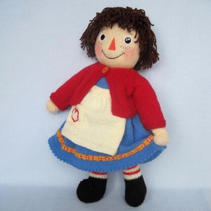 Merrily Ann (Raggedy Ann) - Knitted Doll