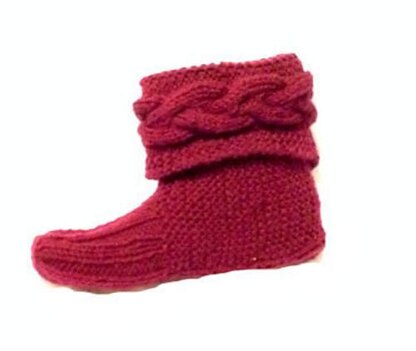 Braided Cuff Slippers Booties