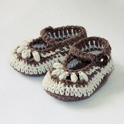 Chocolate Baby Booties